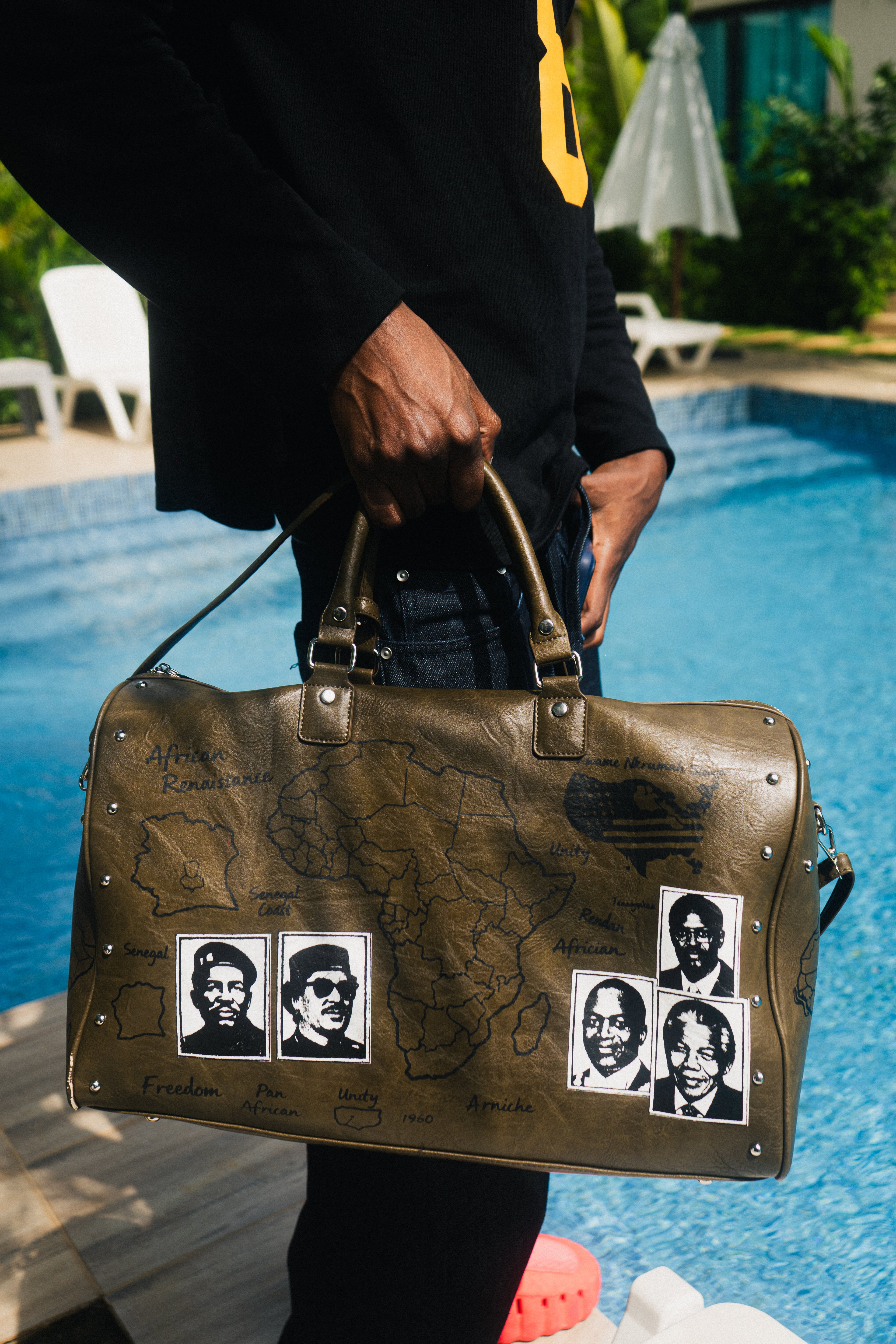 Sankofa Premium Green Duffle