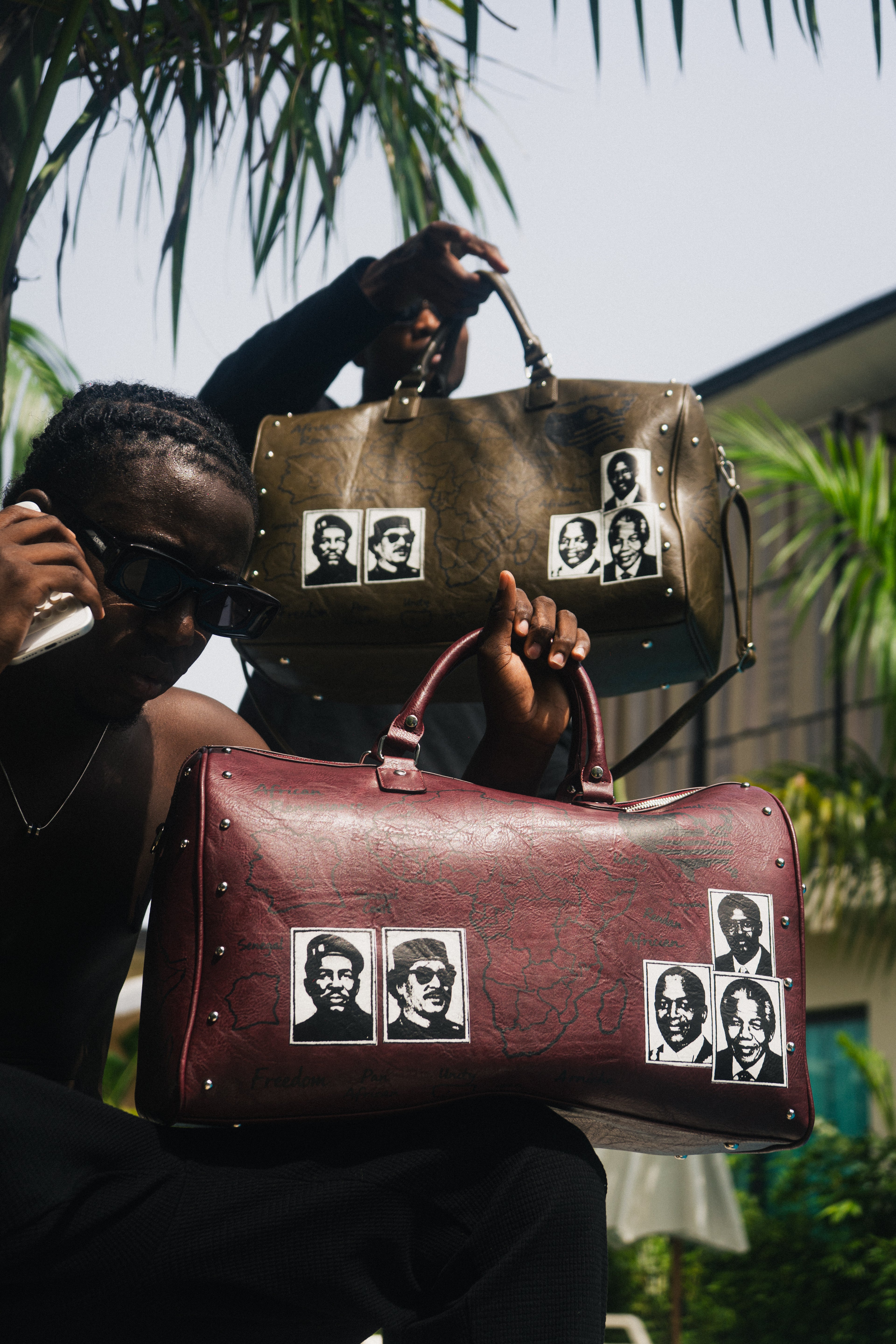 Sankofa Premium Red Duffle