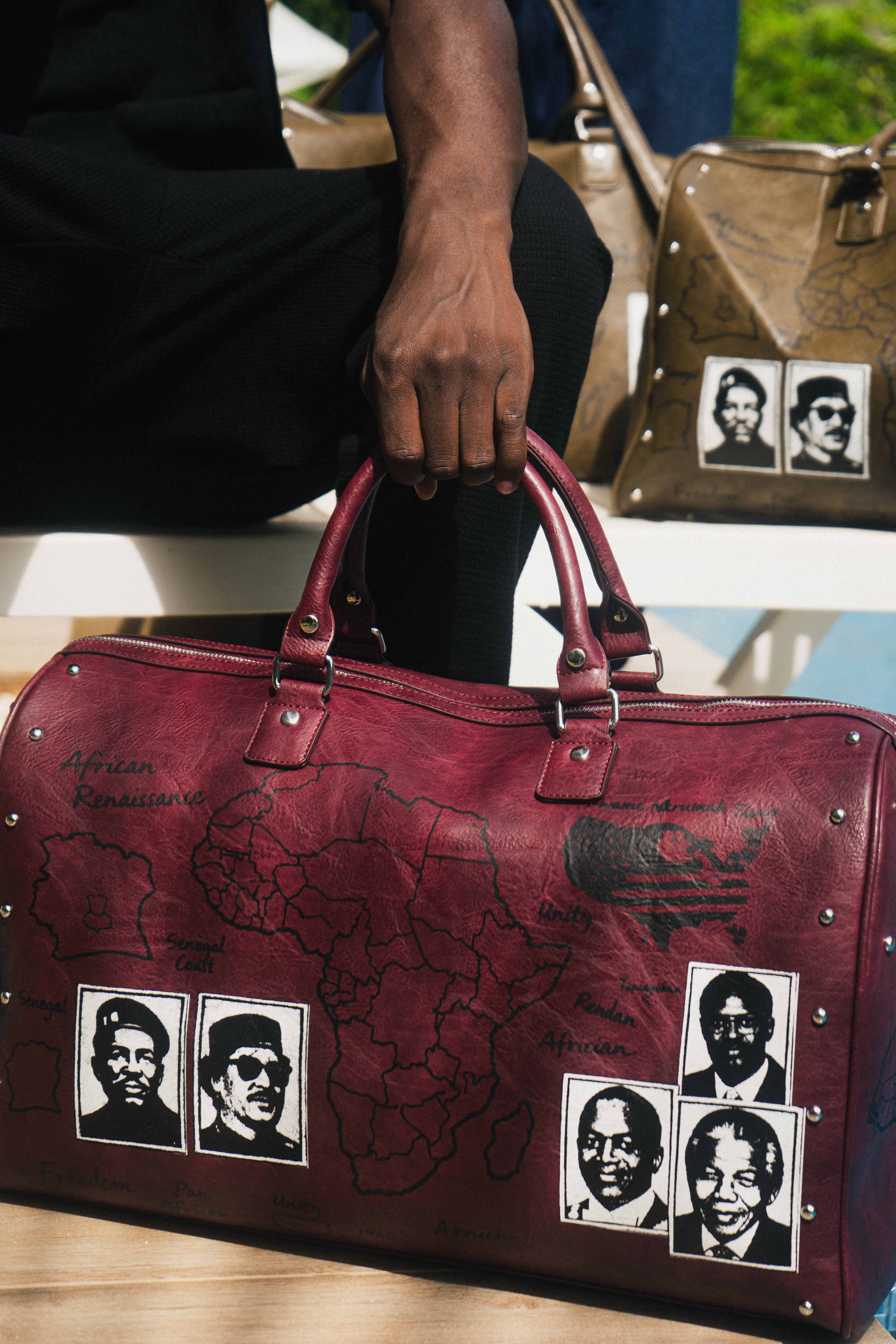 Sankofa Premium Red Duffle