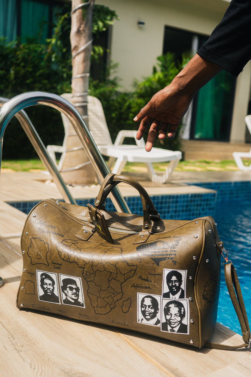 Sankofa Premium Green Duffle
