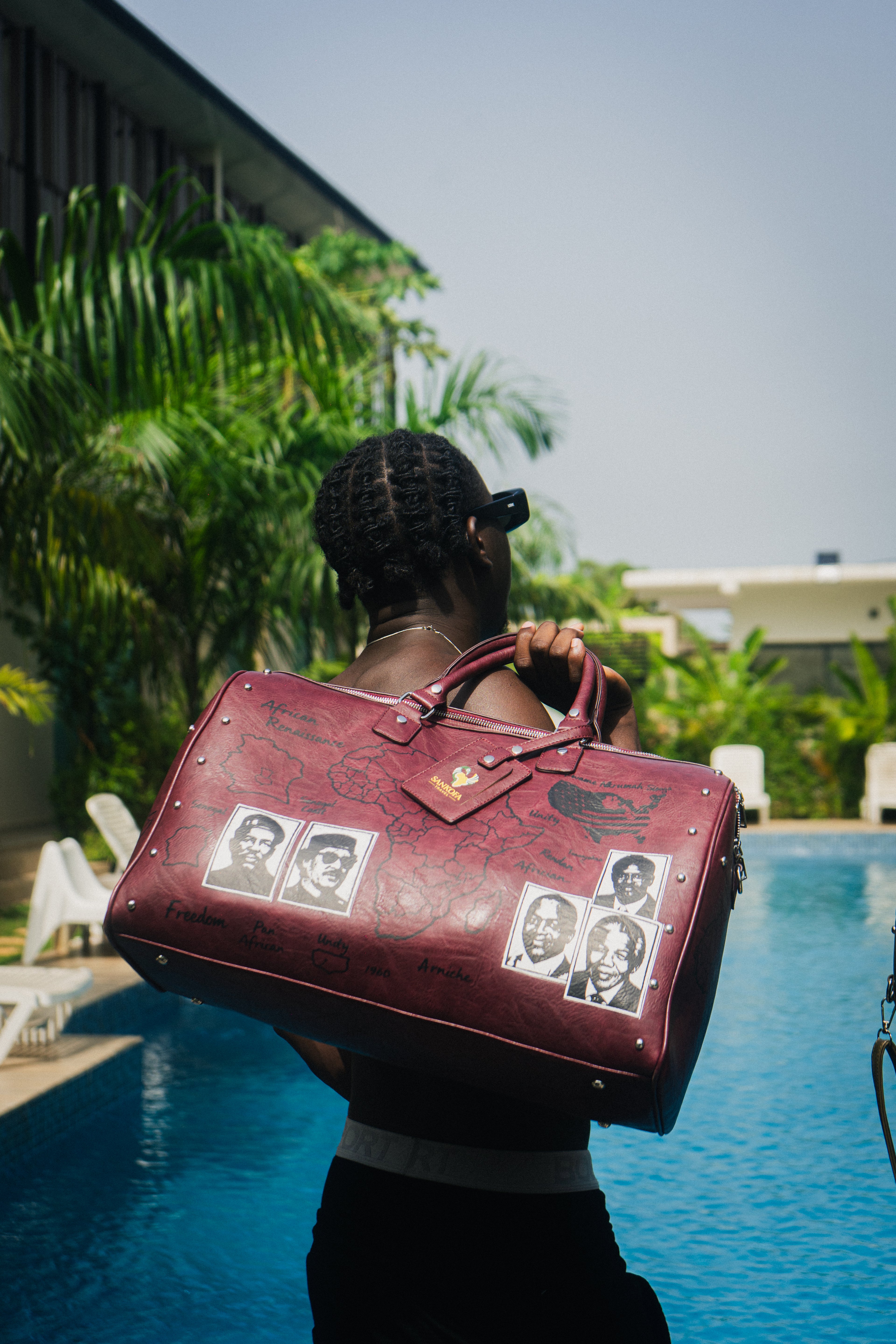 Sankofa Premium Red Duffle